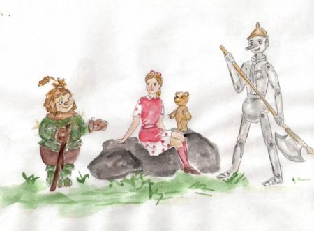 Элли изумрудный город рисунок