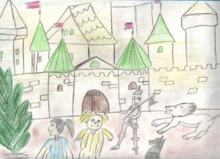 Волшебник изумрудного города рисунок для детей к сказке