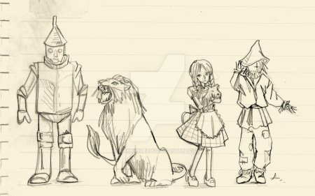 Нарисовать иллюстрацию к сказке волшебник изумрудного города