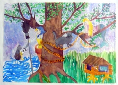 Конкурс рисунков по сказкам Пушкина