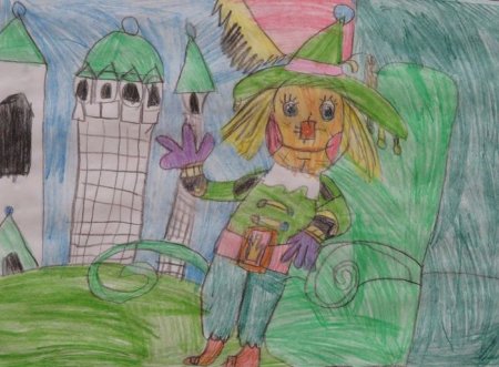 Волшебник изумрудного города рисунок для детей к сказке