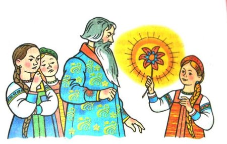 Рисунок к сказке Аленький цветочек