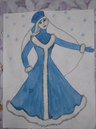 Рисунок к опере Римского корсара Снегурочка