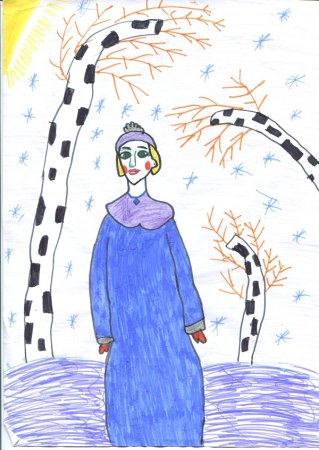 Рисунок по опере Снегурочка Римский Корсаков