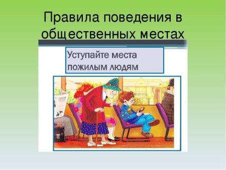 Правила поведения в общественных местах