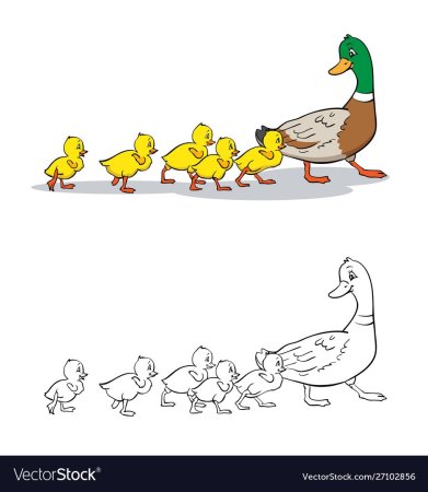 Андерсен Гадкий утенок раскраска