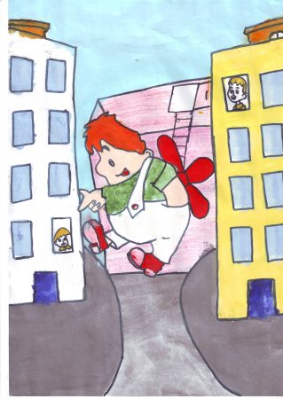 Карлсон рисунок для детей