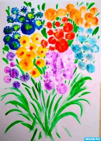 Нетрадиционные техники рисования цветов