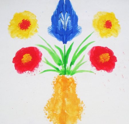 Рисование красивые цветы старшая группа