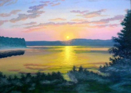 Картина Эдварда Грига утро