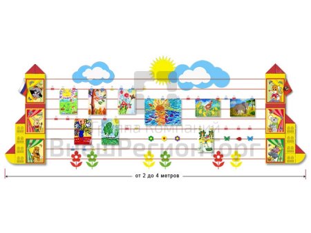 Стенд для поделок в детский сад