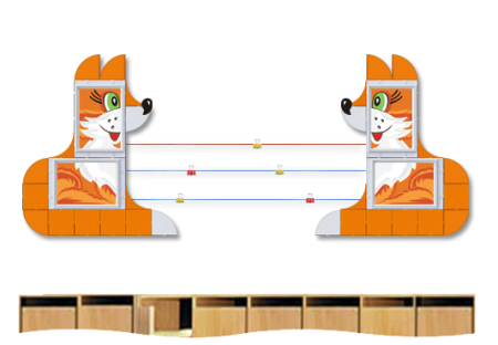 Стенд для поделок в детский сад