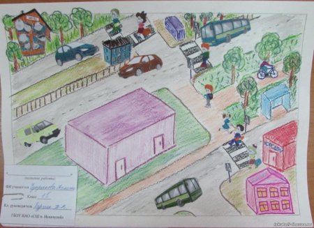 Схема безопасного маршрута дом-школа-дом 3 класс