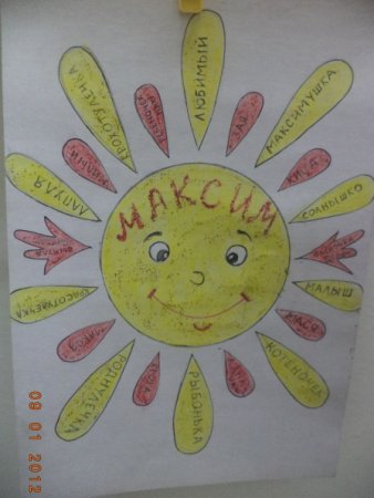 Добрые слова на лучики солнца для детей