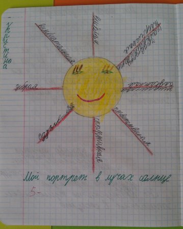 Мой портрет в лучах солнца