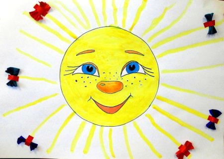 Рисование солнце с детьми