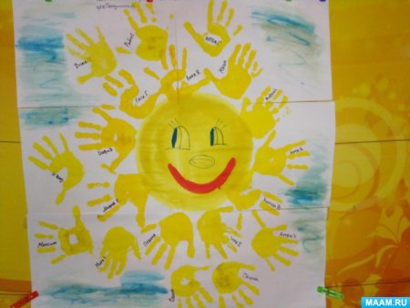 Рисунок солнца с улыбкой