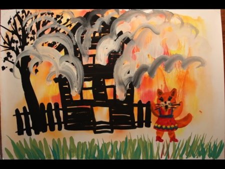 Аппликация на тему пожарная безопасность в подготовительной группе