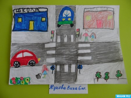 ПДД В детском саду рисование