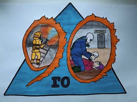 Рисунок на тему Гражданская оборона