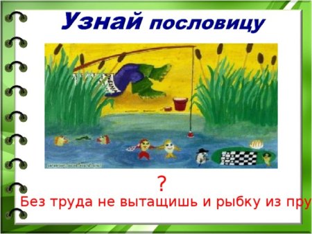 Без труда не выловишь и рыбку из пруда