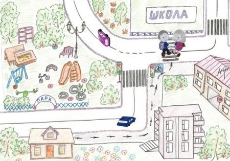 Схематичная планировка комнаты