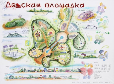 Карта Стоакрового леса Винни пуха