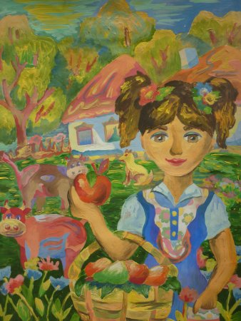 Работы детей в художественной школе