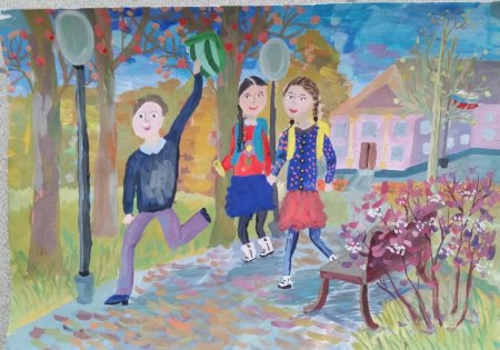 Рисунки в детской художественной школе