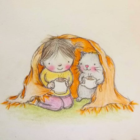 Теплые объятия иллюстрация