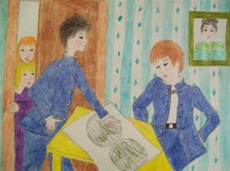 Иллюстрация к сказке мальчики Чехов