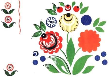 Декоративное рисование Городецкая роспись в подготовительной группе