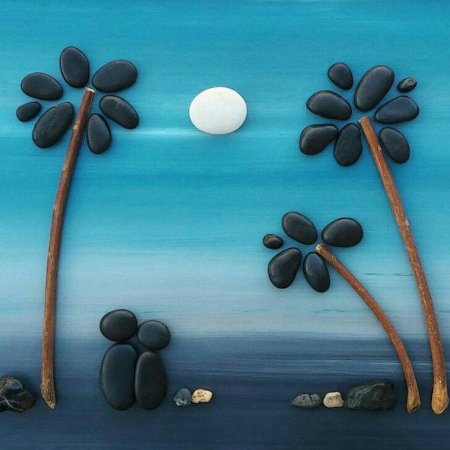 Аппликация из камней