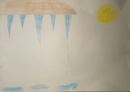 Рисование сосульки