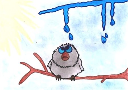 Рисование Весенняя капель