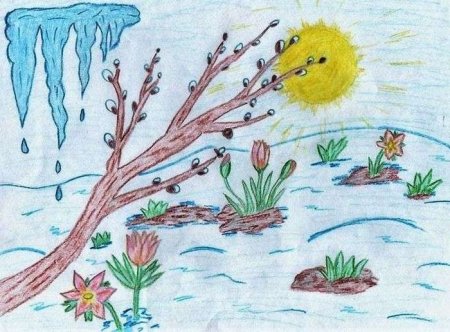 Весна рисунок
