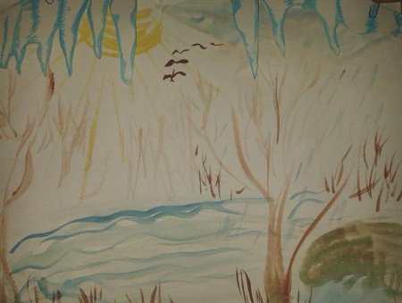 Весенняя капель рисунок