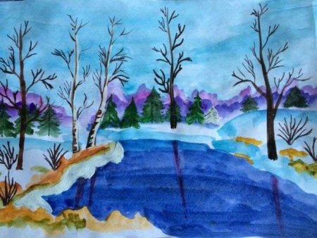 Весенние рисунки для детей