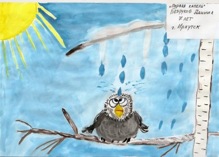 Весенняя капель рисунок