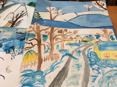 Тайга рисунок карандашом