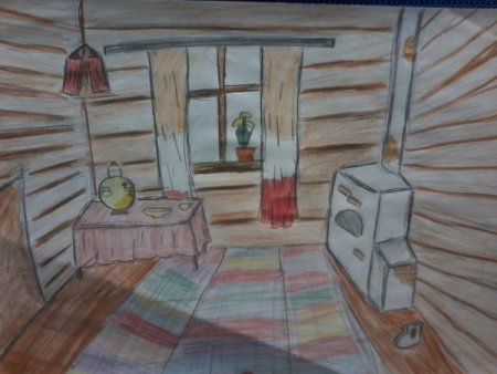 Внутреннее убранство избы