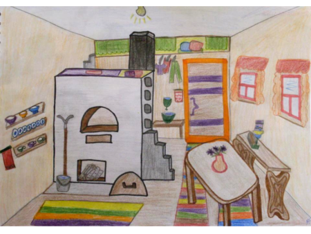 Внутреннее убранство избы