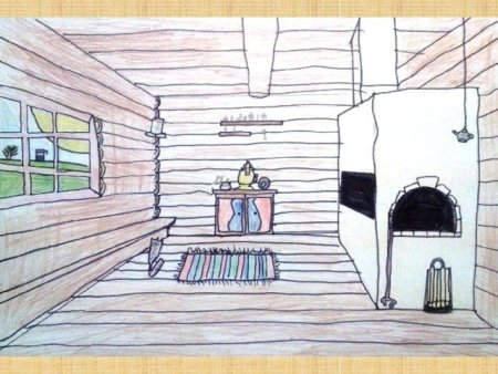 Карл Иванович Кольман интерьер русской избы