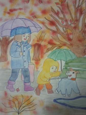 Октябрь рисунок для детей