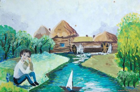 Иллюстрация к стихотворению Пушкина деревня