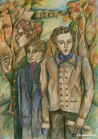 Пушкин в детстве рисунки детей