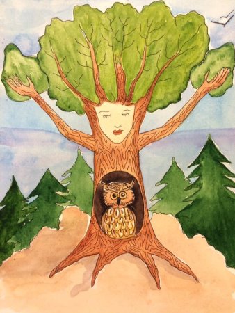 Рисование волшебное дерево