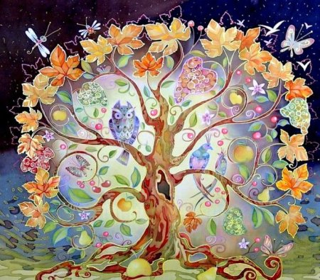 Сказочное дерево рисование