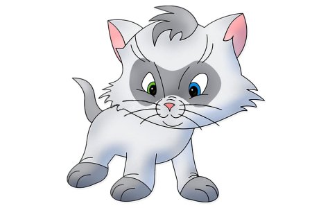 Котенок мультяшный