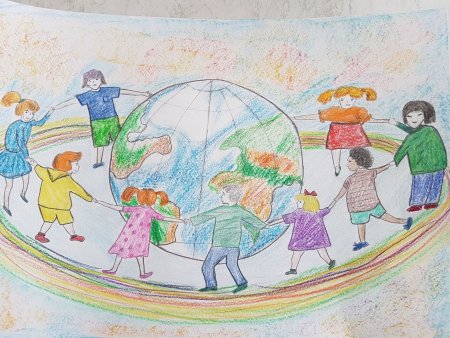 Аппликация вместе дружная Страна